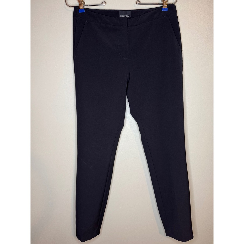 Ermanno Scervino Black Slim Ankle Pants Womens‎ 28